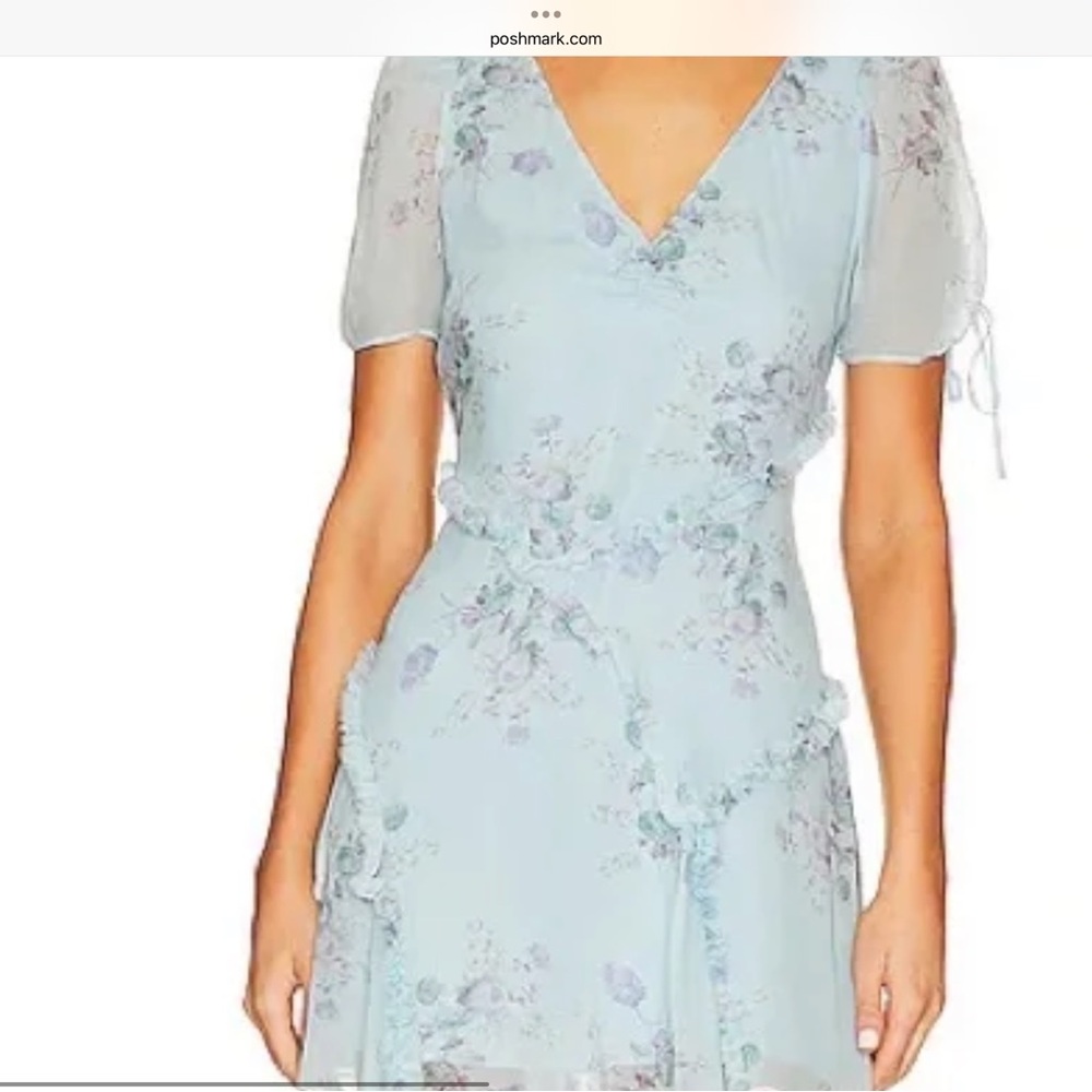 LoveShackFancy Blue Floral Dress - Picture 6 of 6